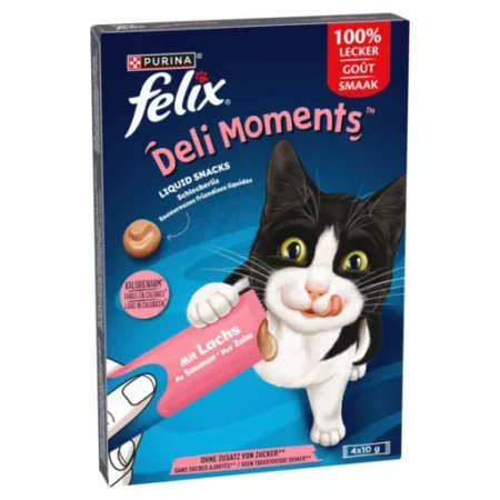 Purina Felix Deli Moments Au Saumon 4x10g