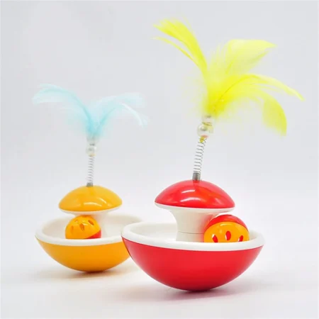 Gobelet Roulant De Grattage Balle jouet pour Chat en 2 couleur