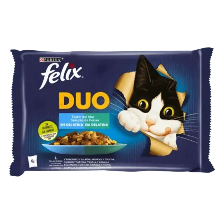 Purina Felix Fantastic Duo Poissons 4x85g