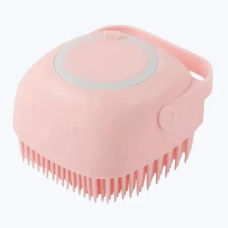 Brosse de bain en silicone souple pour animaux